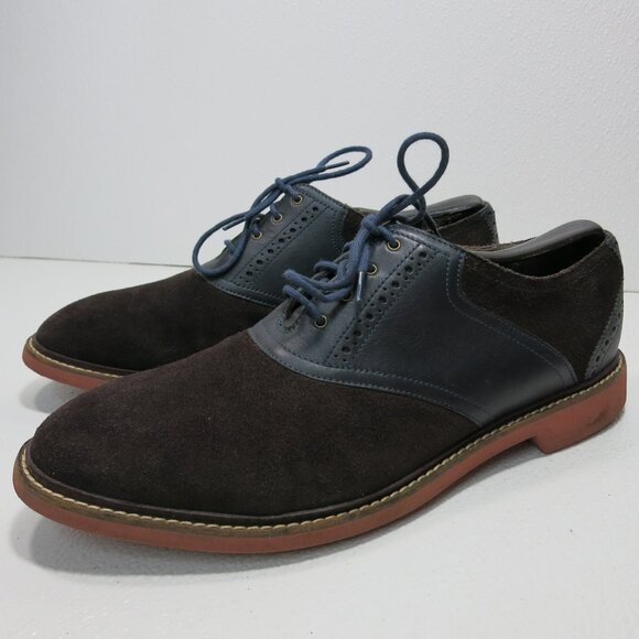 Cole Haan Saddle Oxfords Leather Dress Men\'s Comfort Casual Footwear Shoes 10 M